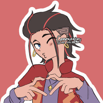 Colored Sketch Bust COMMISSION